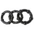 Bleibhart Ringe-Set Schwarz (3er)