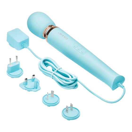 le Wand - exklusiver, netzwerkfähiger Massagevibrator (blau)
