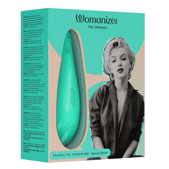 Womanizer Marilyn Monroe - Akku-Betriebener Luftwellen-Klitorisstimulator (Türkis)