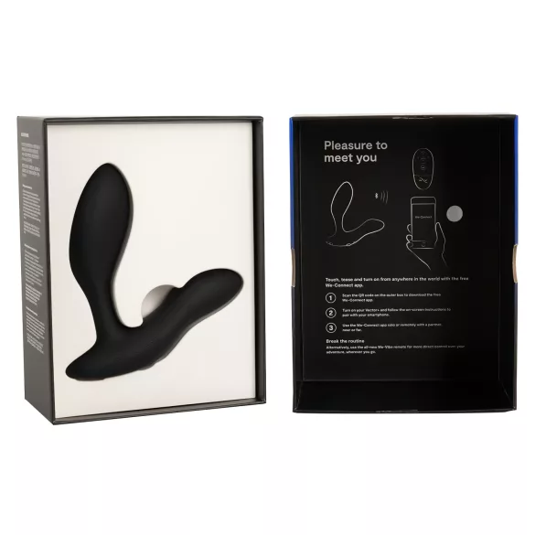 We-Vibe Vector+ - Wiederaufladbarer smarter Anal-Vibrator (schwarz)