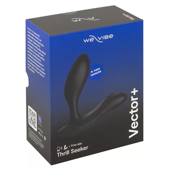 We-Vibe Vector+ - Wiederaufladbarer smarter Anal-Vibrator (schwarz)