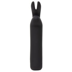   Happyrabbit Bullet - akkubetriebener, kaninchengeformter Stabvibrator (schwarz)