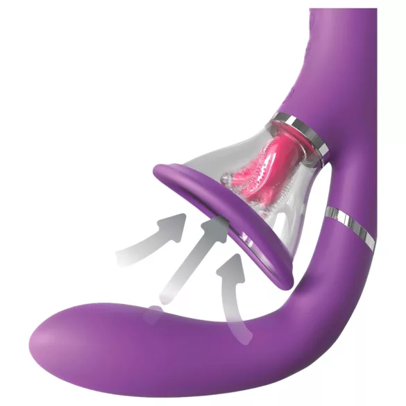 Fantasy For Her - 4-Motor-G-Punkt- und Klitoris-Vibrator (Lila)
