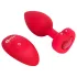 b-Vibe Heart - wiederaufladbarer, funkferngesteuerter Analvibrator (rot)
