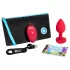 b-Vibe Heart - wiederaufladbarer, funkferngesteuerter Analvibrator (rot)