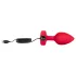b-Vibe Heart - wiederaufladbarer, funkferngesteuerter Analvibrator (rot)
