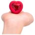 b-vibe Herz - Akku Funk Anusvibrator (rot)
