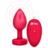b-Vibe Heart - wiederaufladbarer, funkferngesteuerter Analvibrator (rot)