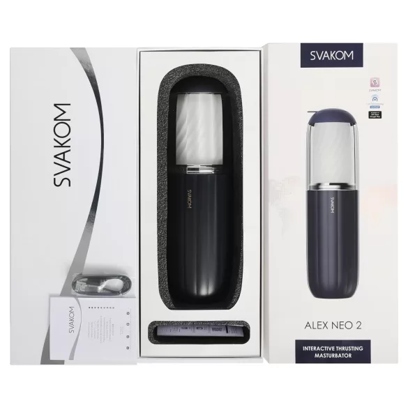 Svakom Alex Neo 2 - Intelligenter Auf-Ab-Masturbator (Blau)