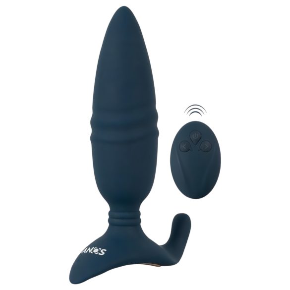 ANOS - Funksteuerung Stoß-Analdildo (Blau)