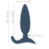 ANOS - Funksteuerung Stoß-Analdildo (Blau)