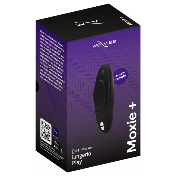 We-Vibe Moxie+ - Klitorisstimulator mit App- und Fernbedienungssteuerung (schwarz)