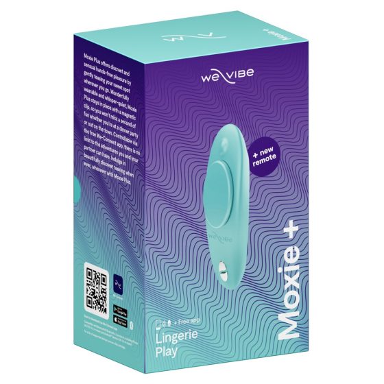 We-Vibe Moxie+ - Funkgesteuerter, intelligenter Klitorisvibrator (Türkis)