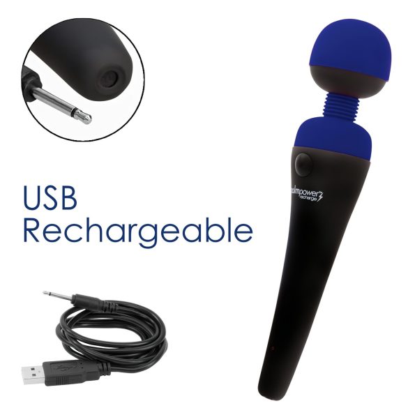 PalmPower Recharge - Akku-Massagemassager (Blau)
