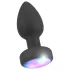 ANOS - leuchtender, vibrierender Analplug (schwarz)