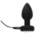 ANOS - leuchtender, vibrierender Analplug (schwarz)