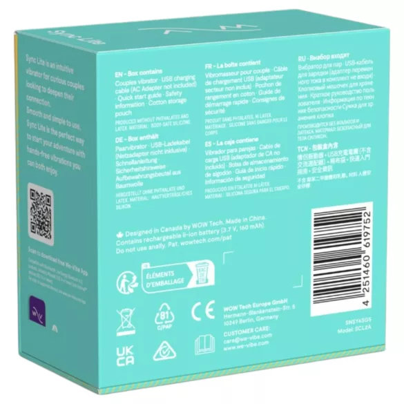 We-Vibe Sync Lite - Paarvibrator mit App- und Fernbedienungssteuerung (grün)