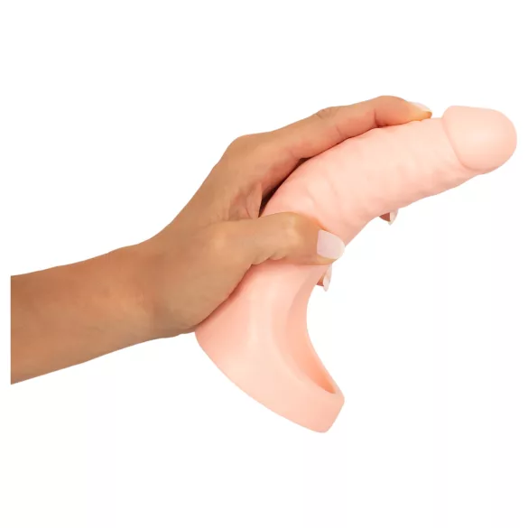 Realistixxx Double Fucker - anlegbarer Analvibrator (naturfarben)