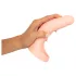 Realistixxx Double Fucker - anlegbarer Analvibrator (naturfarben)