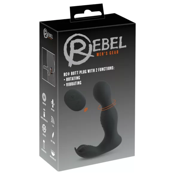 Rebel - 2in1 Prostata Vibrator mit Fernbedienung (schwarz)