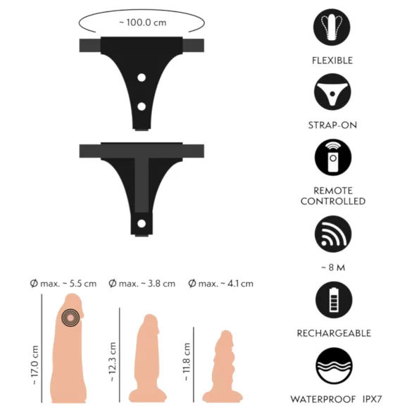 You2Toys - Strap-On Dildo Set (Natur)