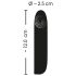 Smile - Akku-betriebener, wasserfester Mini-Vibrator (Schwarz)