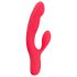 Smile Pulsierender Hase - Akkubetriebener 3-Motor-Vibrator (Rot)