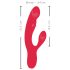 Smile Pulsierender Hase - Akkubetriebener 3-Motor-Vibrator (Rot)