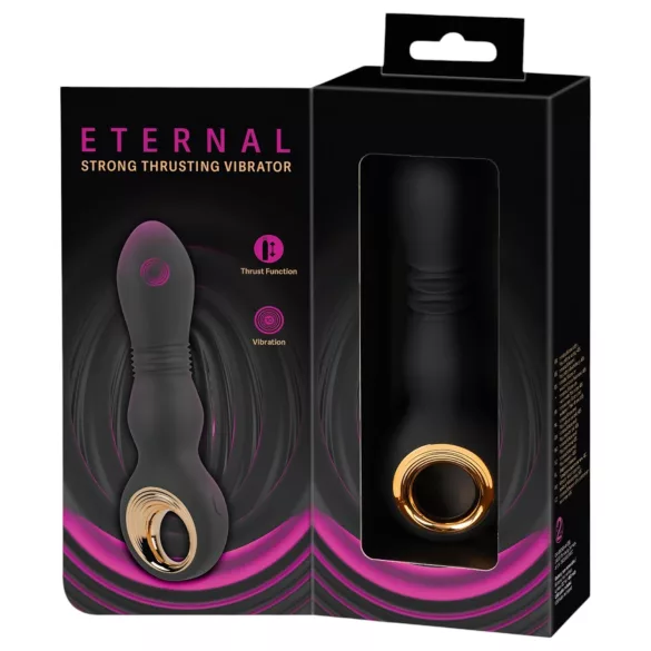 Eternal - kraftvoller Stoß-Vibrator (schwarz)