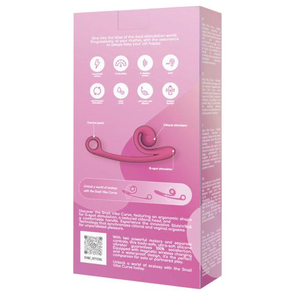 Snail Vibe Curve - 2in1 Klitorisvibrator (Pink)