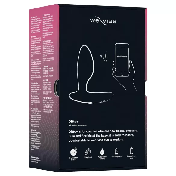 We-Vibe Ditto+ - Smarter, wiederaufladbarer Analvibrator (Schwarz)