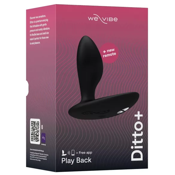 We-Vibe Ditto+ - Smarter, wiederaufladbarer Analvibrator (Schwarz)