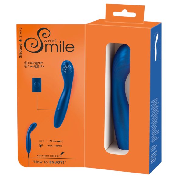 Smile - flexibler G-Punkt Vibrator (blau)