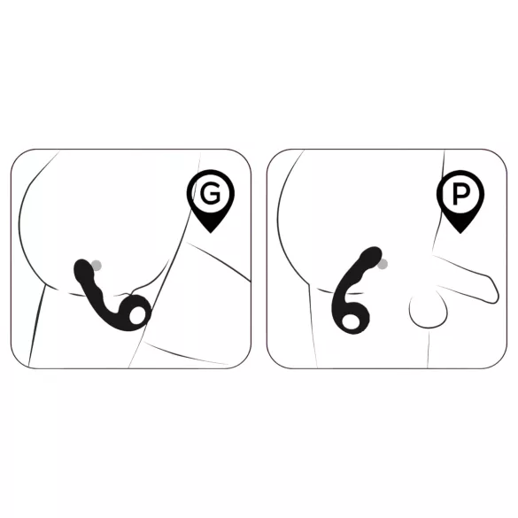 Black Velvet - G- und P-Punkt Vibrator (schwarz)