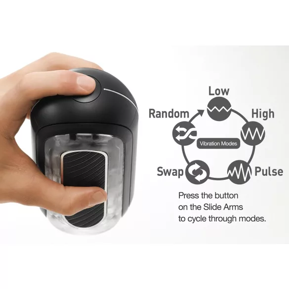 TENGA Flip Zero - kraftvoller Masturbator (schwarz)