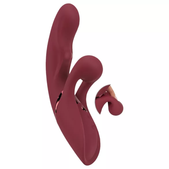 Javida 2 Funktion Rabbit - Akku Klitoris-Vibrator (Rot)