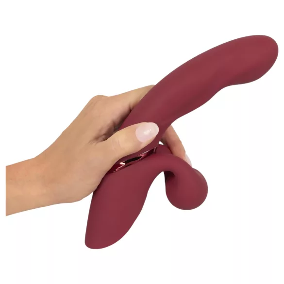 Javida 2 Funktion Rabbit - Akku Klitoris-Vibrator (Rot)