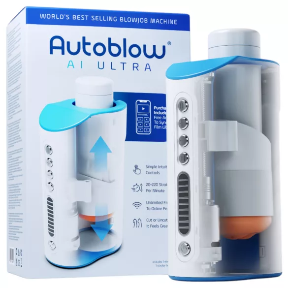 Autoblow A.I. Ultra - Netzbetrieb Supermund Masturbator (weiß)