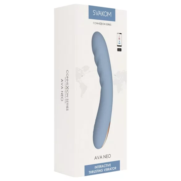 Svakom Ava Neo - smarter Stoßvibrator (blau)