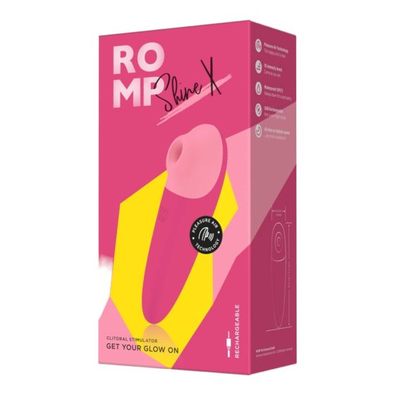 ROMP Shine X - Akkubetriebener Luftwellen-Klitorisstimulator (Pink)