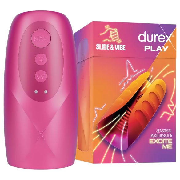 Durex Gleiten & Vibrieren - Akkus, wasserdichter Eichelvibrator (Pink)