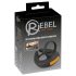 Rebel - Vibrations-Penisring und Hoden-Vibrator (schwarz)