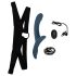 You2Toys - Strap-On Vibrator Set (Schwarz-Blau)