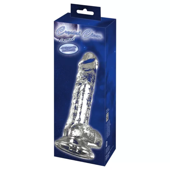 Crystal - Vibrator mit Saugnapf (transparent)