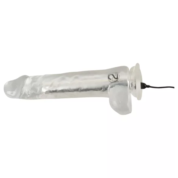 Crystal - Vibrator mit Saugnapf (transparent)