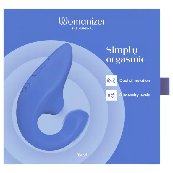 Womanizer Blend - G-Punkt-Vibrator und Klitorisstimulator (blau)