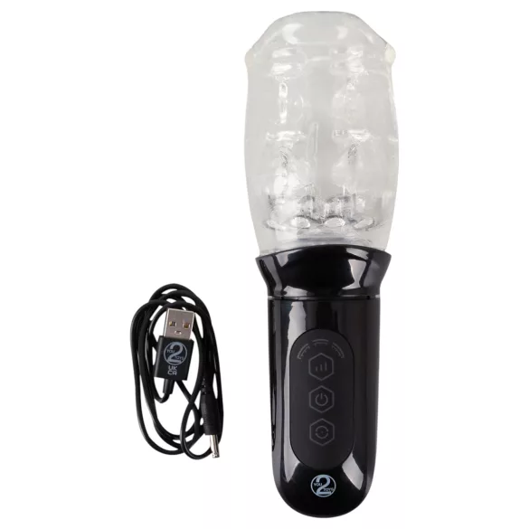 Stroker - vibrierender, rotierender Masturbator (transparent)