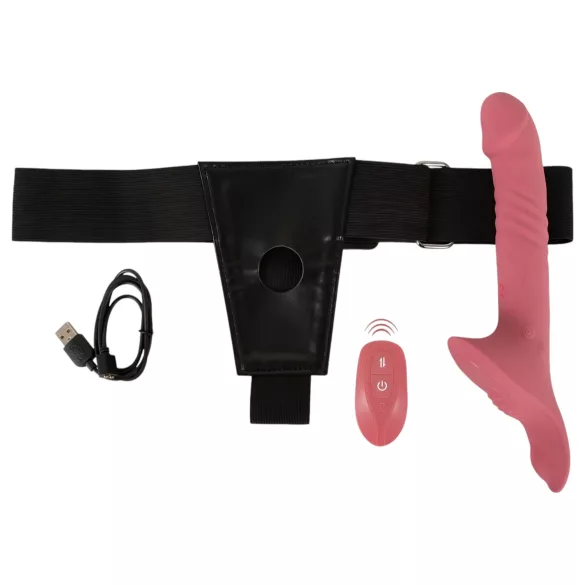 You2Toys - Strap-On Vibrator-Set (rot)