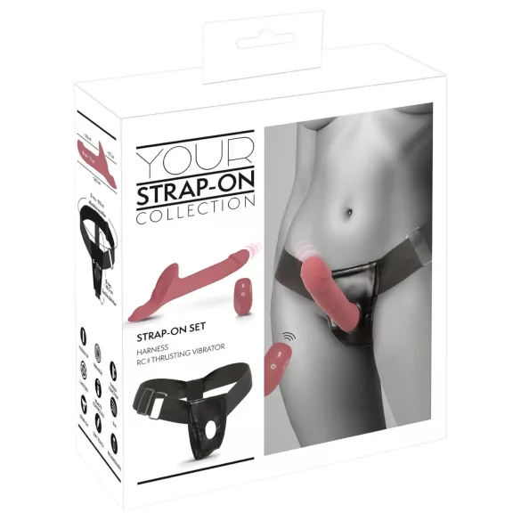 You2Toys - Strap-On Vibrator-Set (rot)
