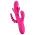 SMILE - Dreifacharmiger Vibrator mit Zunge (pink)
